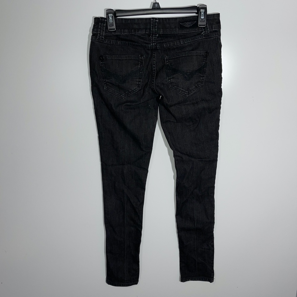 Harley Davidson black skinny jeans Size 4‎ - Picture 5 of 8